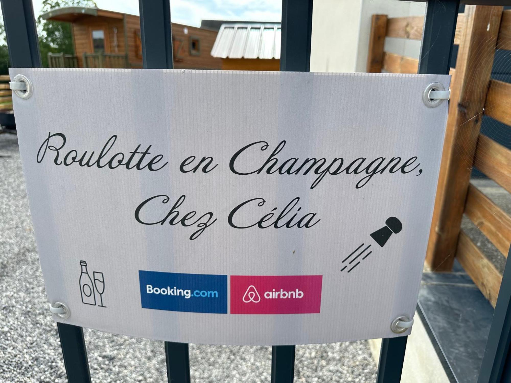 Chez Celia, Roulotte En Champagne Vila Fleury-la-Riviere Exterior foto